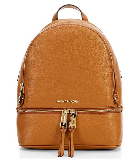 michael kors rhea zip brown|Michael michael kors rhea zip medium backpack .